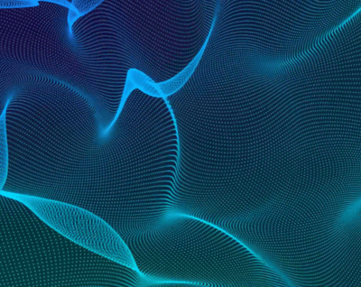 Abstraktes digitales Muster in blau und grün