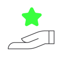 Icon Black Hand Star@3x