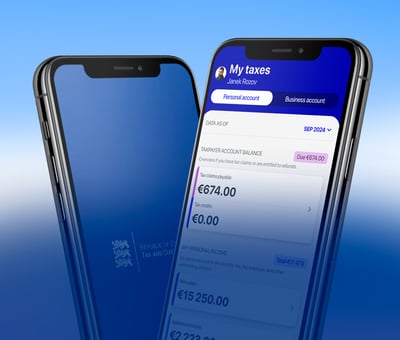 Tax administration app mockup