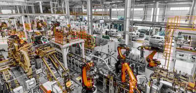 Factory with machines